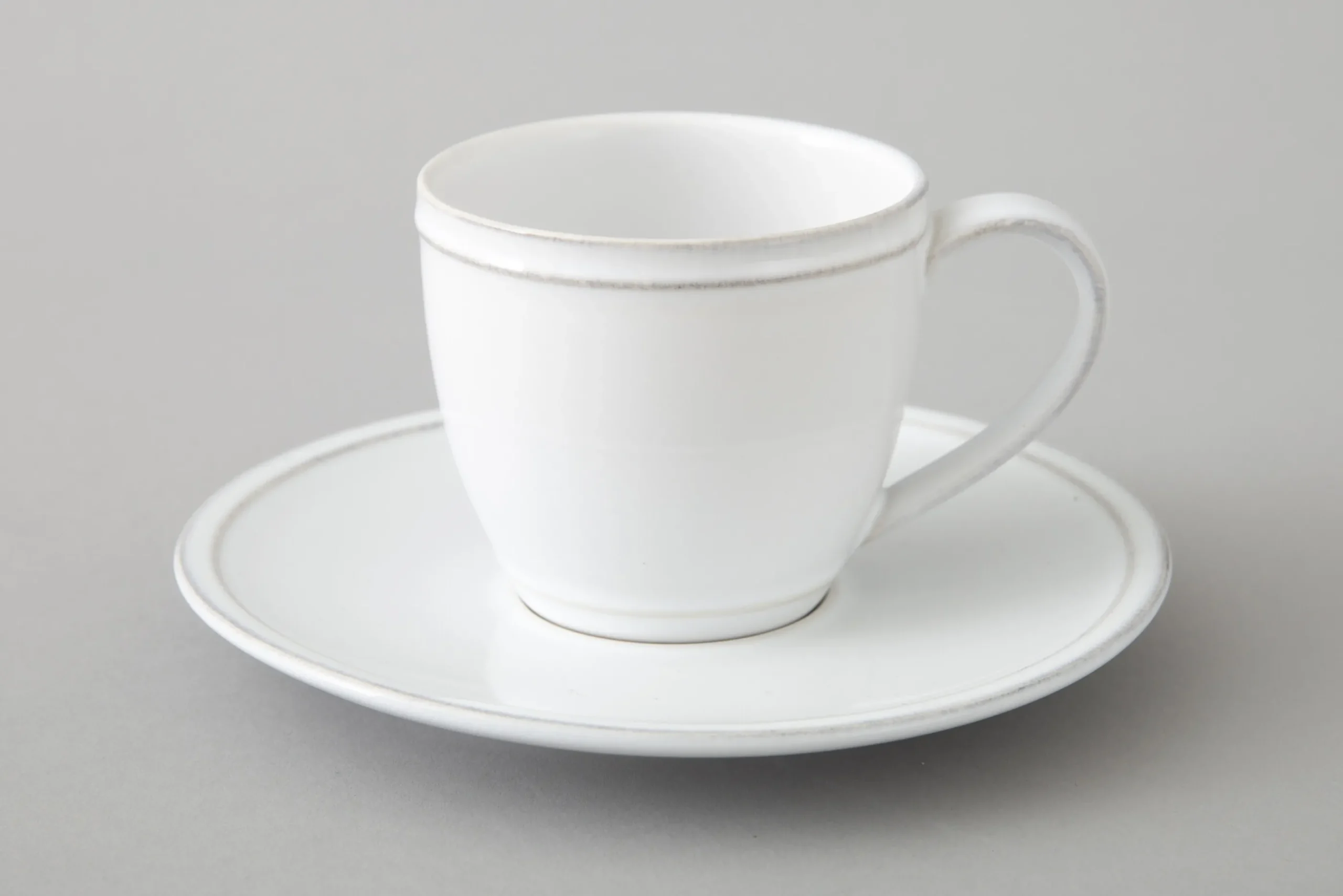 Flamant Jille, Tasse Et Soucoupe, Ceramique, Blanc, M, 150Ml Clearance