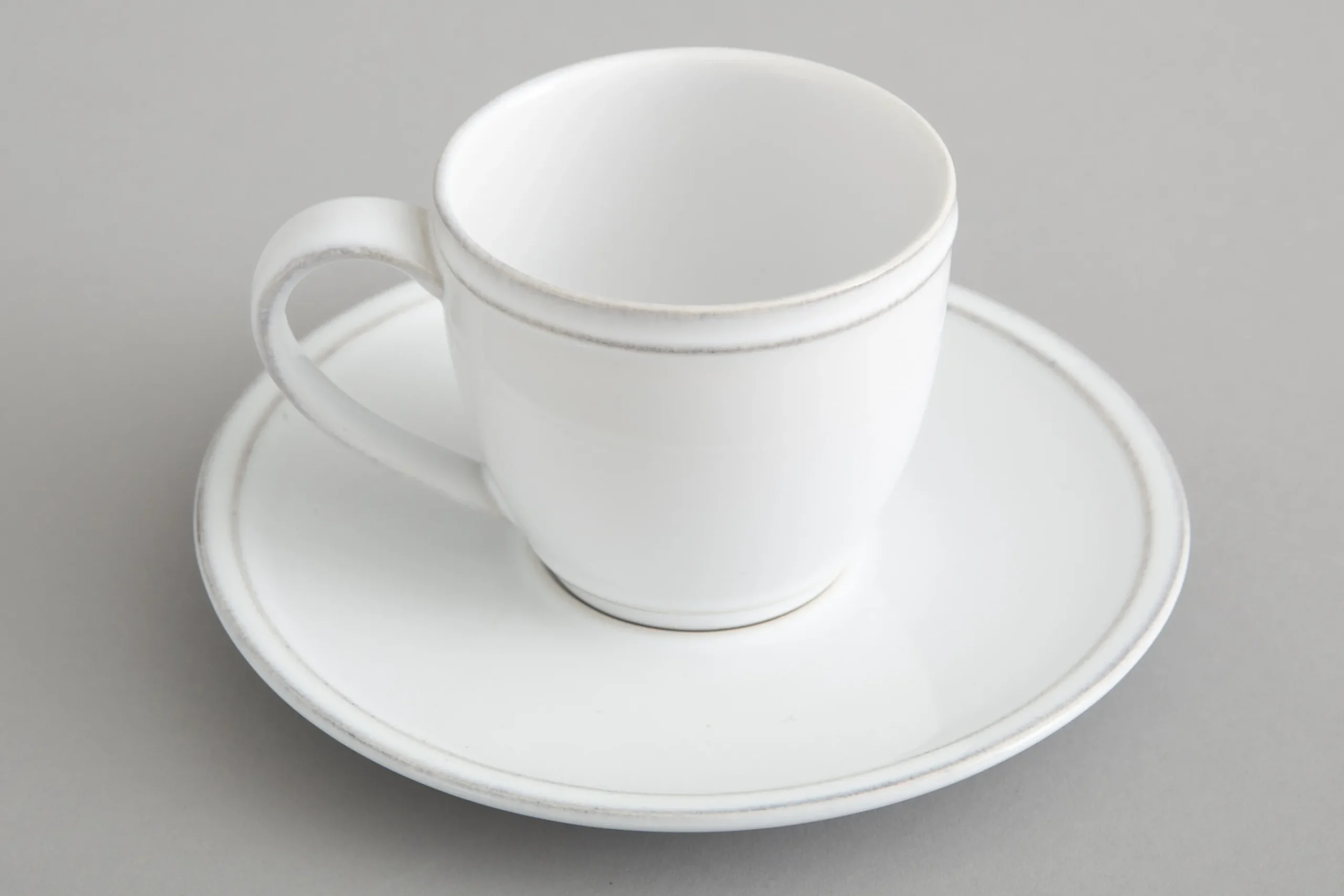 Flamant Jille, Tasse Et Soucoupe, Ceramique, Blanc, M, 150Ml Clearance