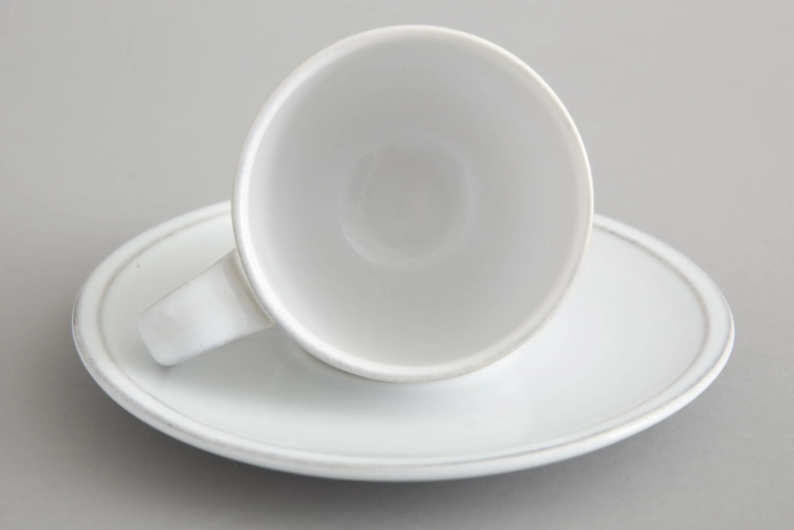 Flamant Jille, Tasse Et Soucoupe, Ceramique, Blanc, M, 150Ml Clearance