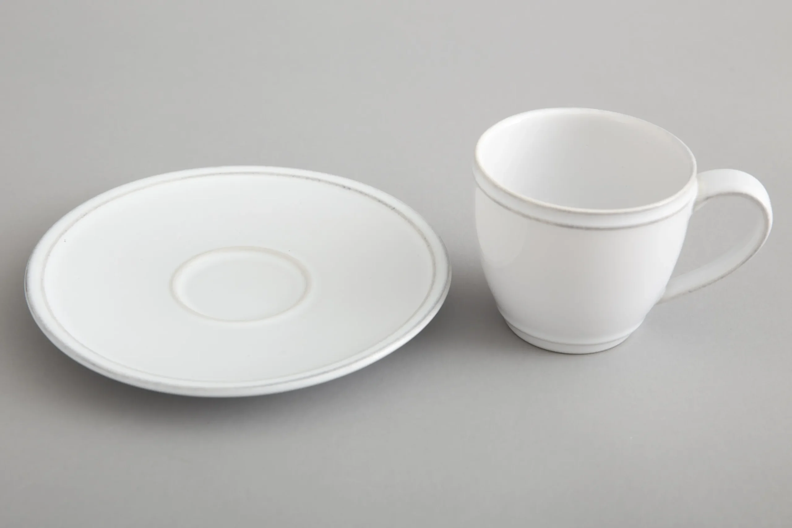 Flamant Jille, Tasse Et Soucoupe, Ceramique, Blanc, M, 150Ml Clearance