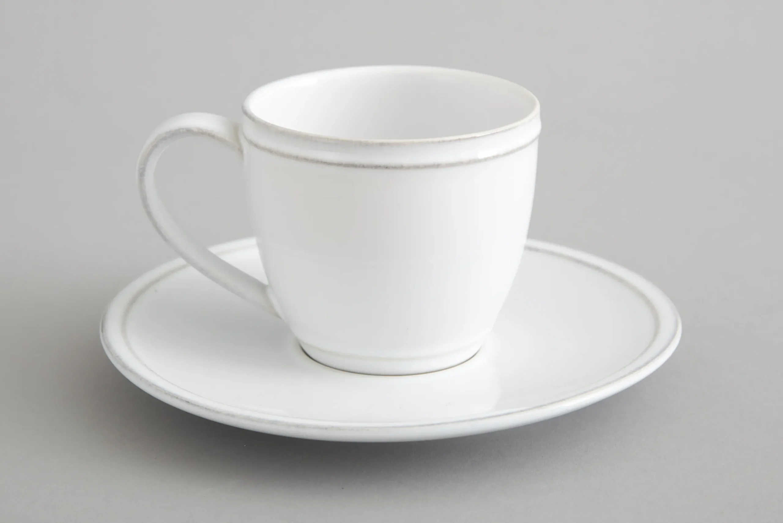 Flamant Jille, Tasse Et Soucoupe, Ceramique, Blanc, M, 150Ml Clearance