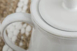 Flamant Jille, Theiere, Ceramique, Blanc, 1,5L New