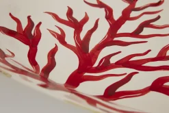 Flamant Kao, Assiette De Service, Corail, Ovale Sale