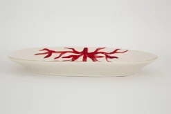 Flamant Kao, Assiette De Service, Corail, Ovale Sale