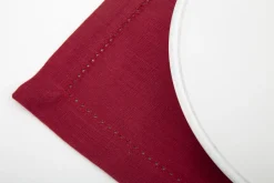 Flamant Katie, Set De Table, Grenat Discount