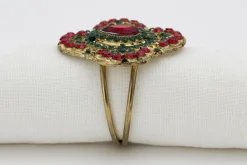 Flamant Kirai, Rond De Serviette, Perles Hot