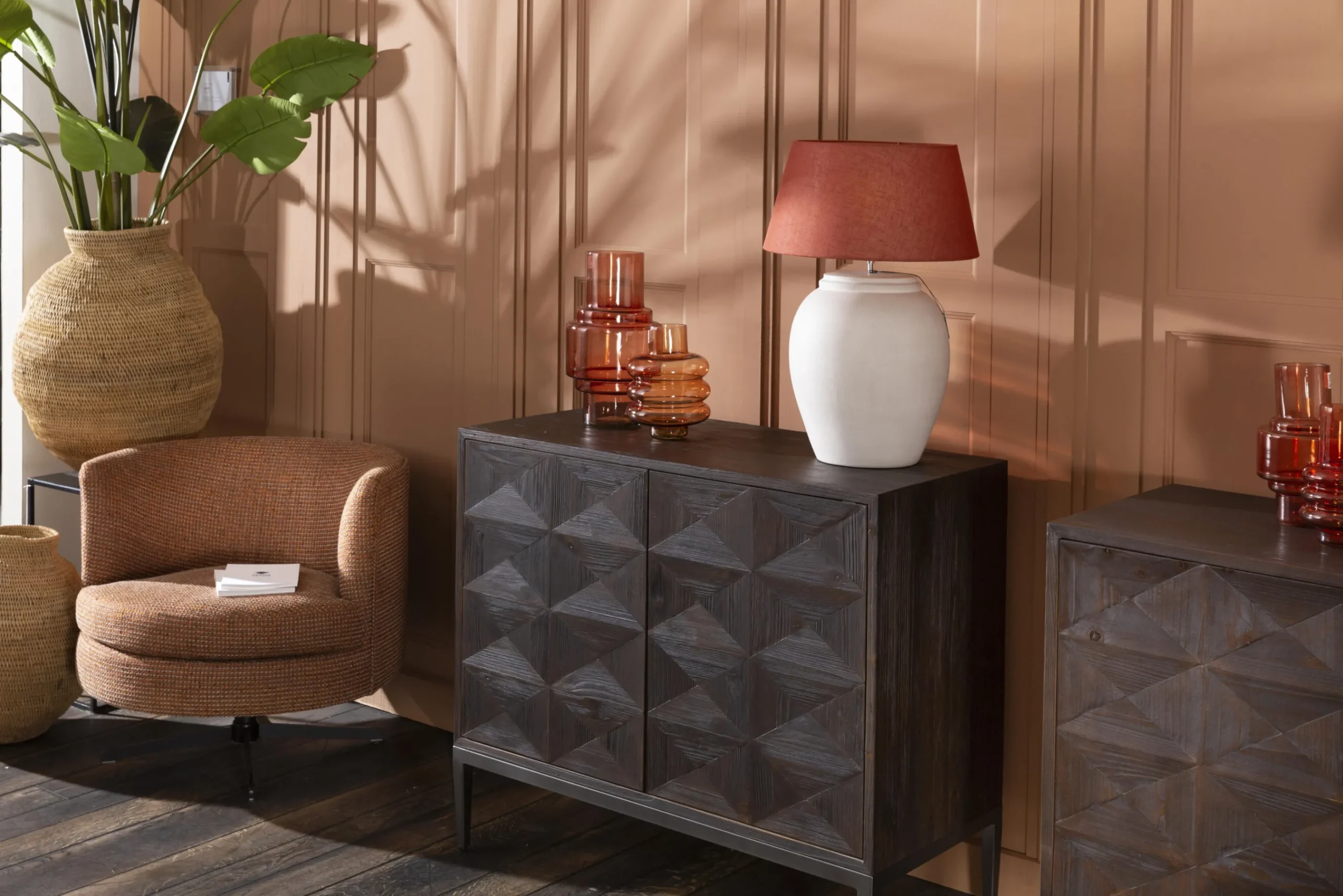 Flamant Kris, Lampe De Table, Argile