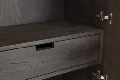 Flamant Lana, Armoire, Brun Fonce, 2 Portes