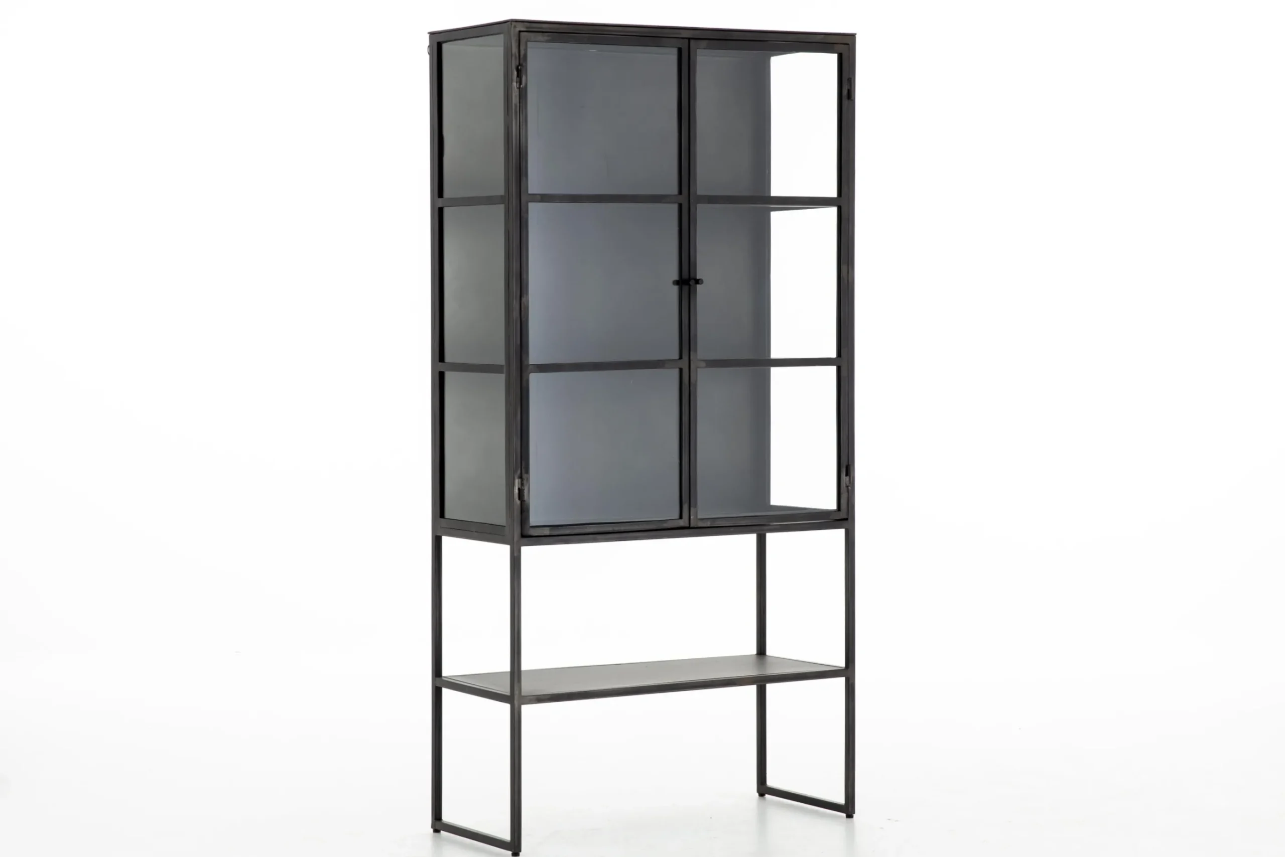 Flamant Laurance, Vitrine, Noir, Metal, 2 Portes Best
