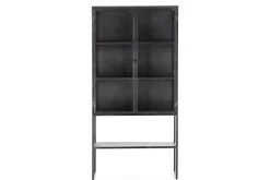 Flamant Laurance, Vitrine, Noir, Metal, 2 Portes Best