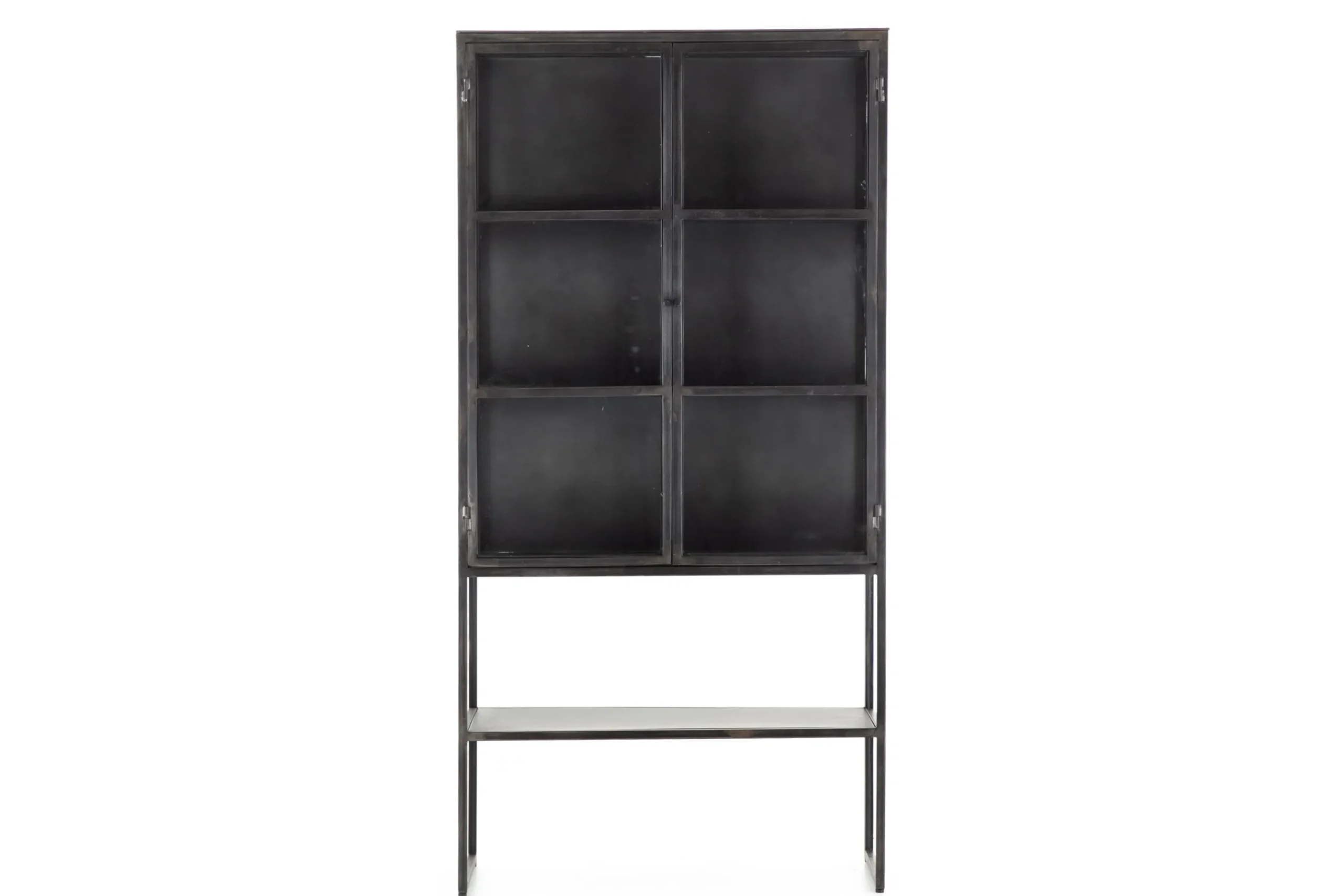 Flamant Laurance, Vitrine, Noir, Metal, 2 Portes Best