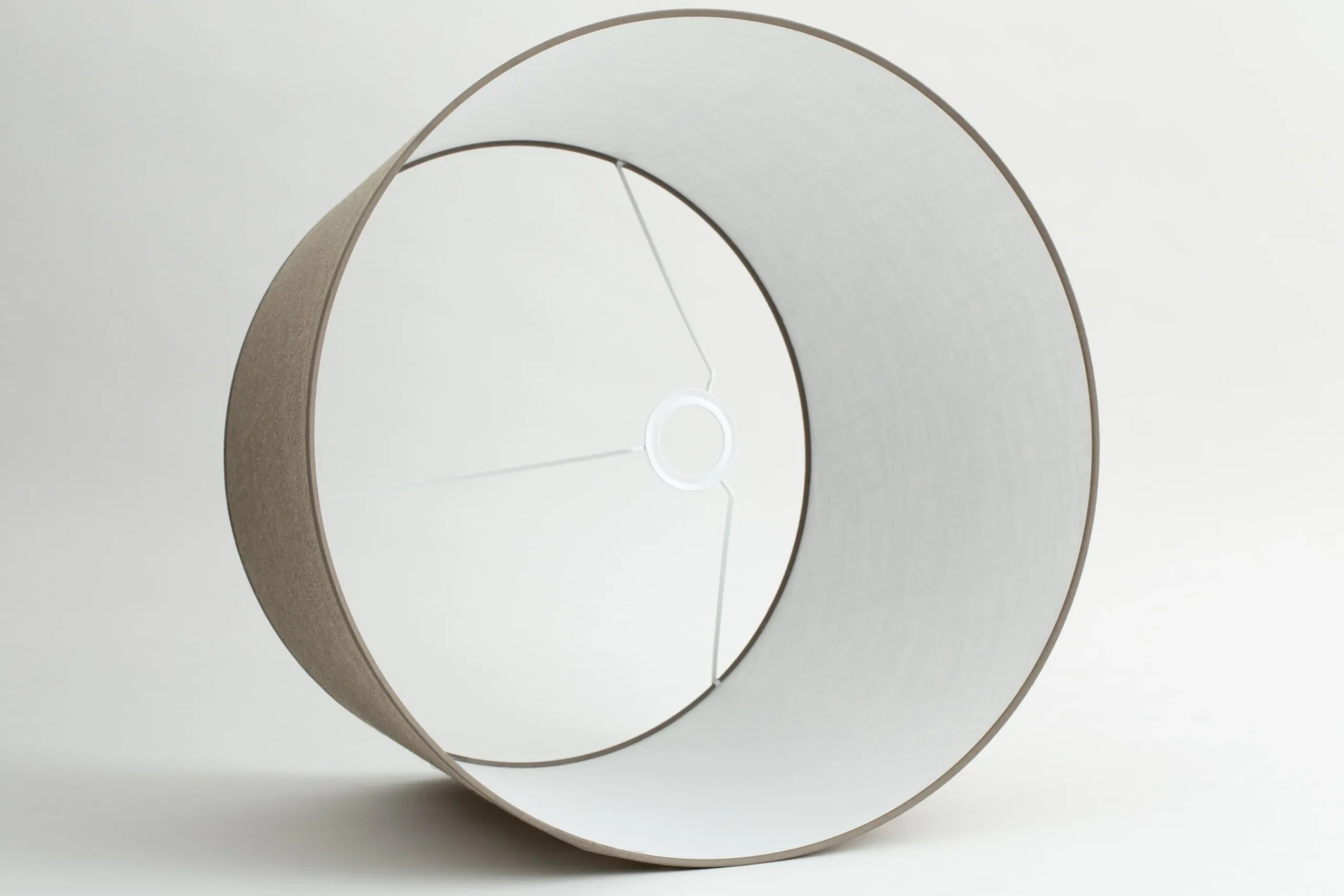 Flamant Lindro, Abat-Jour, Naturel, Cylindre, 50 Cm New