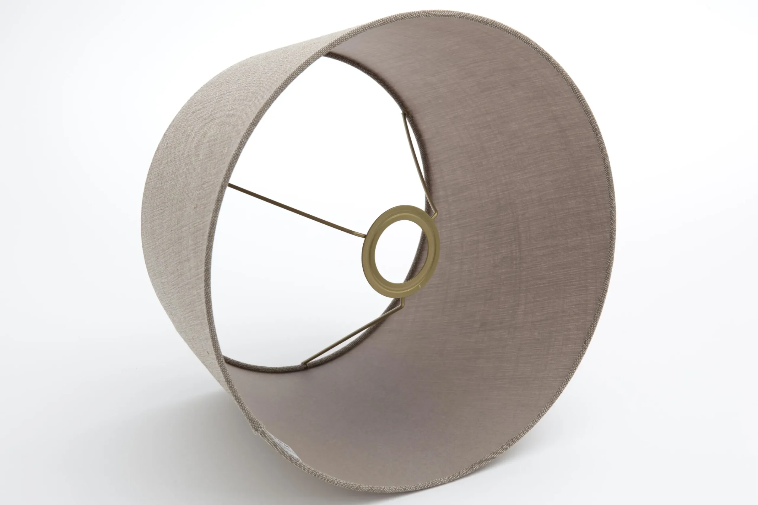 Flamant Lindro, Abat-Jour, Naturel Et Gris, Cylindre, 30 Cm Discount