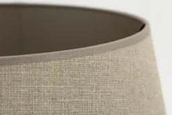 Flamant Lindro, Abat-Jour, Naturel Et Argent, Cylindre, 45 Cm Hot