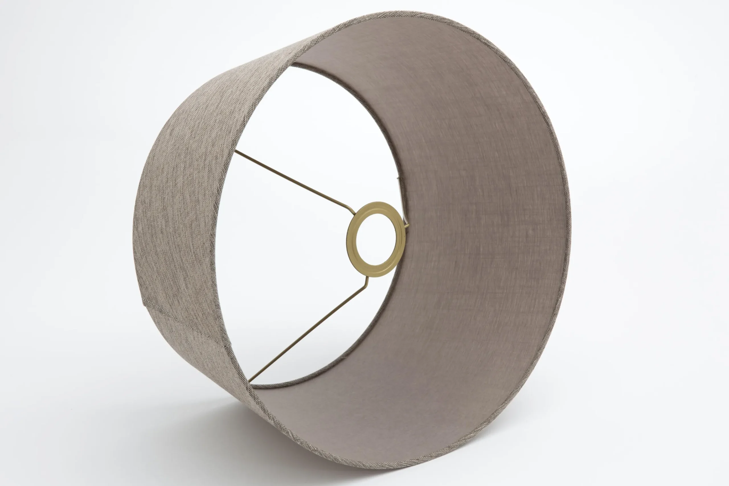 Flamant Lindro, Abat-Jour, Naturel Et Gris, Cylindre, 35 Cm Clearance