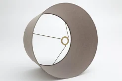 Flamant Lindro, Abat-Jour, Naturel Et Gris, Cylindre, 50 Cm Best