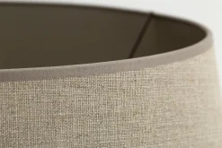 Flamant Lindro, Abat-Jour, Naturel Et Argent, Cylindre, 50 Cm Online