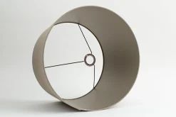 Flamant Lindro, Abat-Jour, Naturel Et Argent, Cylindre, 50 Cm Online