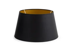 Flamant Lindro, Abat-Jour, Noir Et Or, Cylindre, 30 Cm Clearance