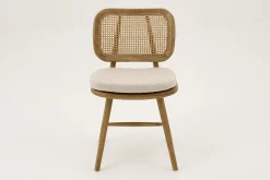 Flamant Lynn, Chaise, Chene, Roseau, Avec Coussin Online