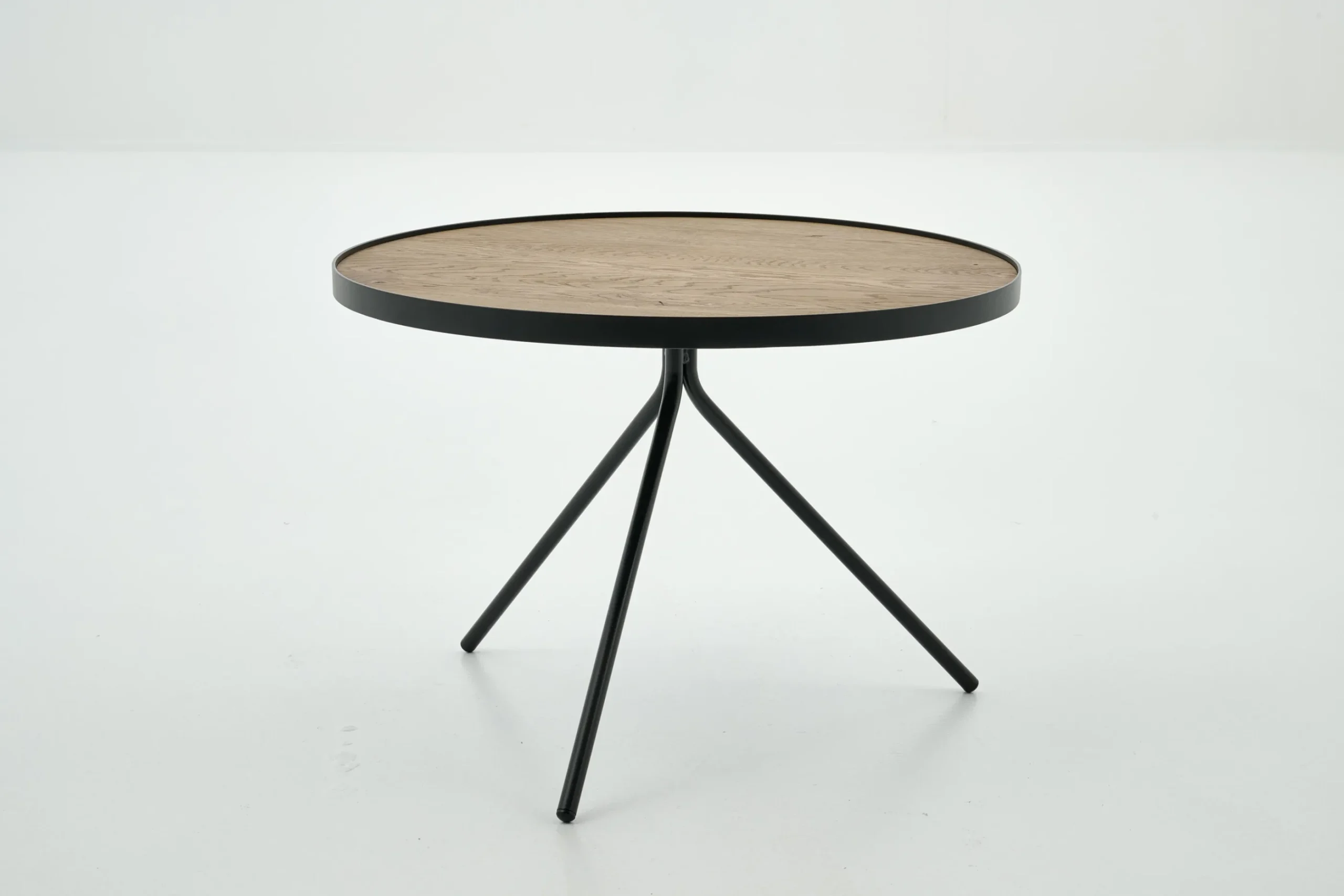 Flamant Madison, Table D'Appoint, Chene Et Metal, Ronde, 60 Cm, Marron Clair Clearance