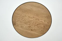 Flamant Madison, Table D'Appoint, Chene Et Metal, Ronde, 60 Cm, Marron Clair Clearance