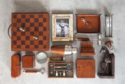 Flamant Manhattan, Jigger A Cocktail, Cuir Marron