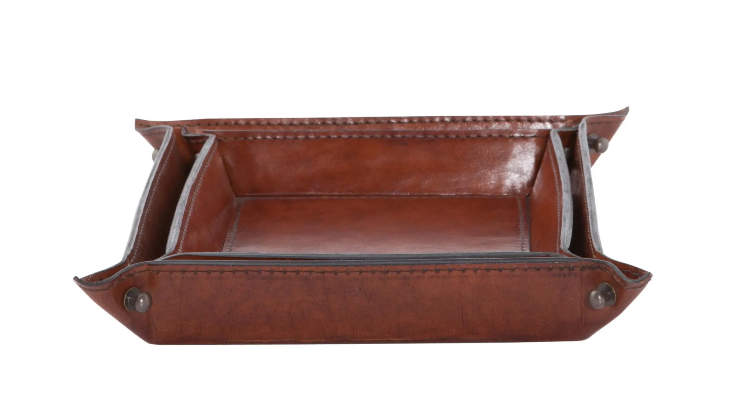 Flamant Manhattan, Plateau, Cuir Marron, S Online