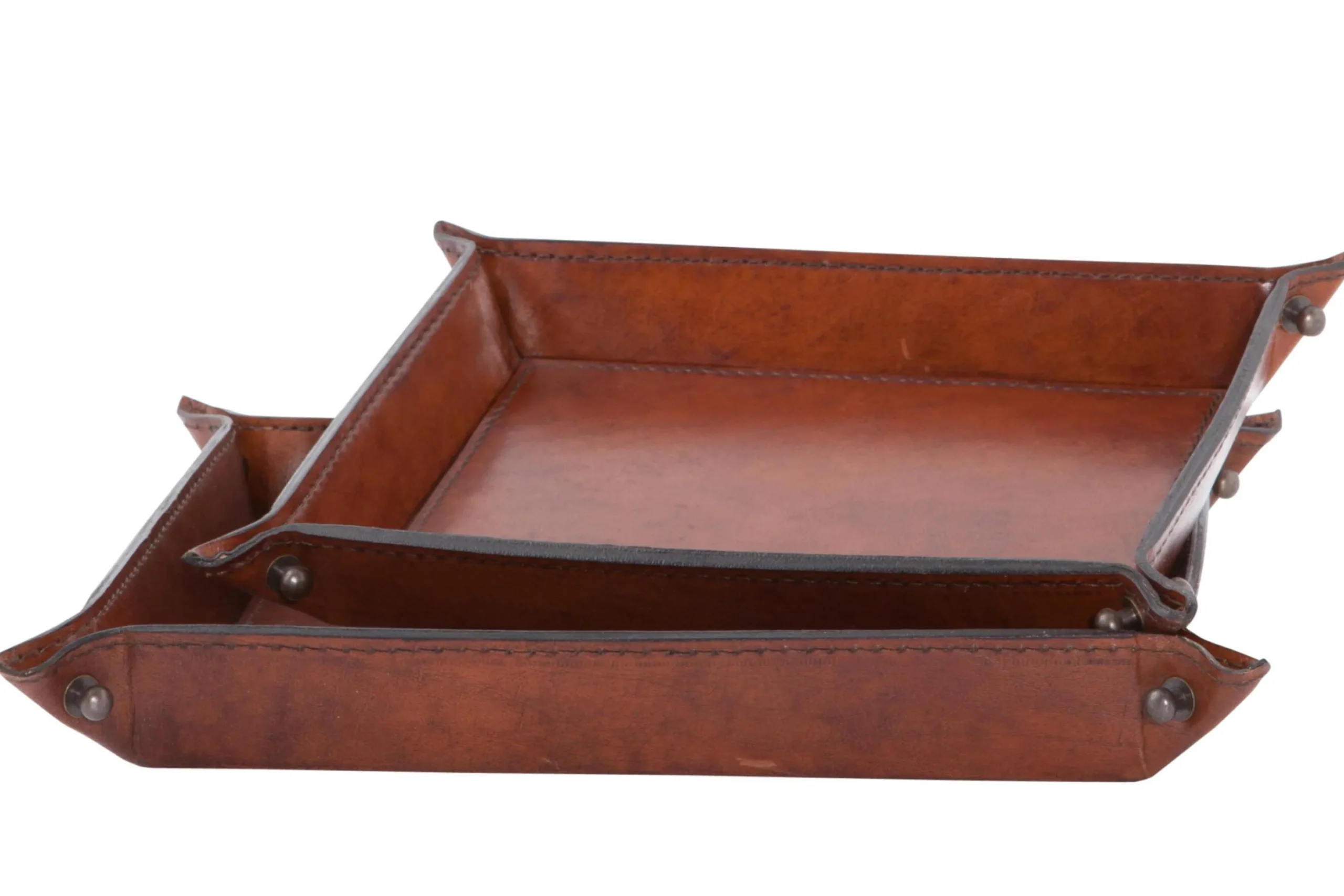 Flamant Manhattan, Plateau, Cuir Marron, S Online