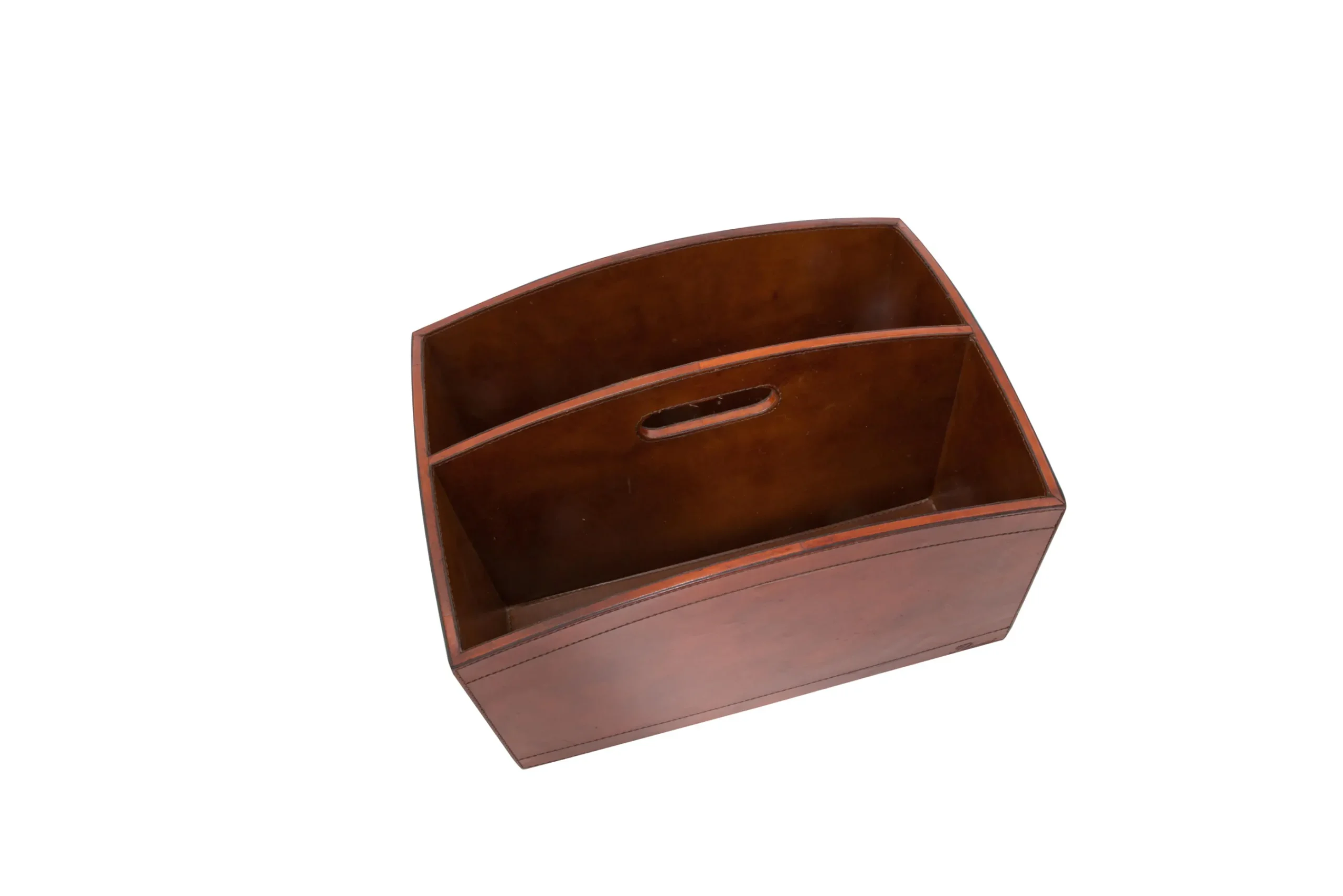 Flamant Manhattan, Porte Revues, Cuir Marron Outlet