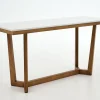 Flamant Marnix, Table Console, Chene Et Pierre Online