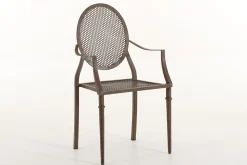 Flamant Mary, Fauteuil De Jardin, Finition Rouille, Metal Sale