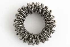 Flamant Meina, Rond De Serviette, Perles, Gris