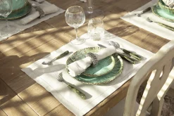 Flamant Meina, Rond De Serviette, Perles, Argent New