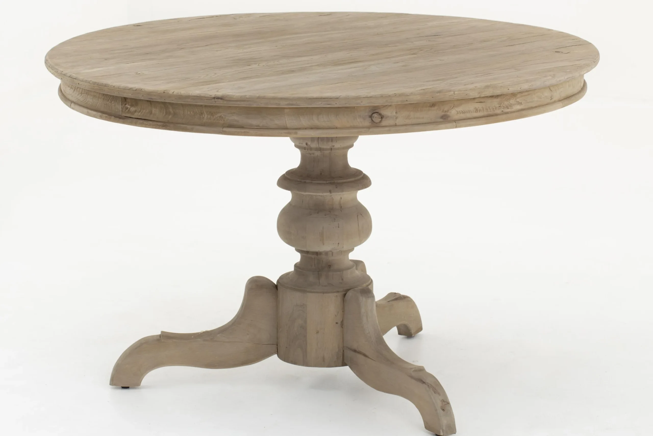 Flamant Milan, Table A Manger, Ronde, Bois Recycle, 120 Cm, Modele 2 Hot