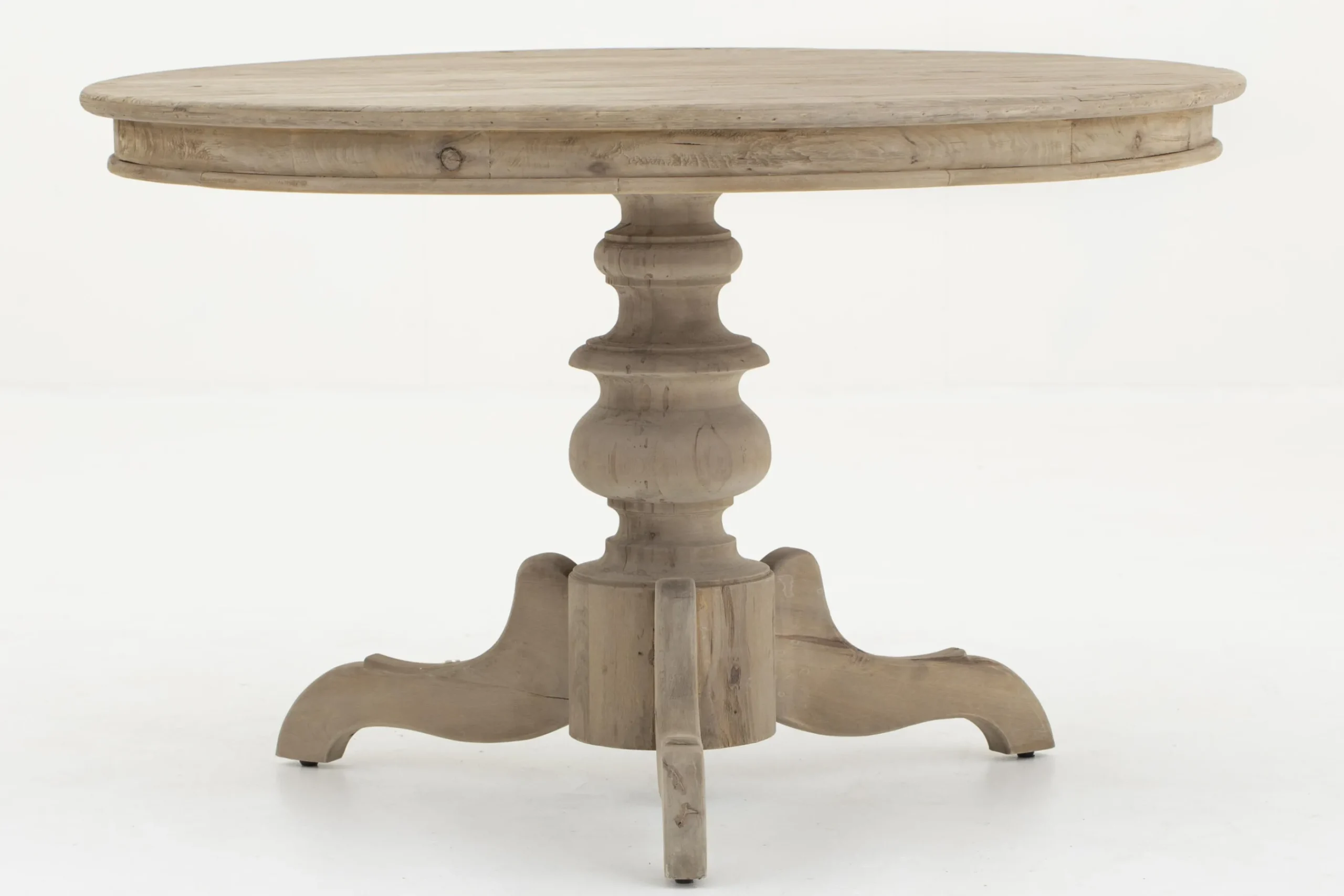 Flamant Milan, Table A Manger, Ronde, Bois Recycle, 120 Cm, Modele 2 Hot