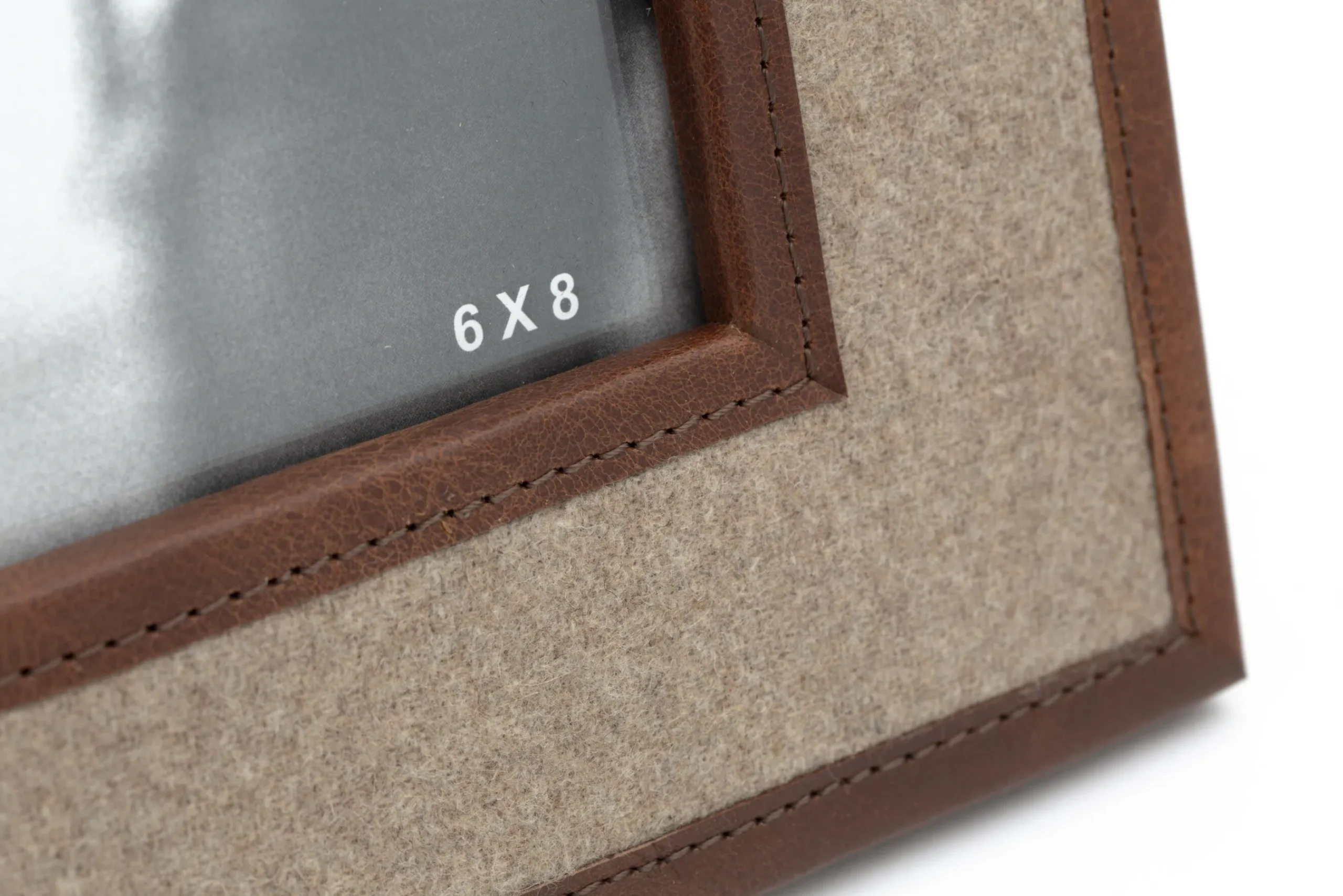 Flamant Milburn, Cadre Photo, Laine Et Cuir, 15X20 Best