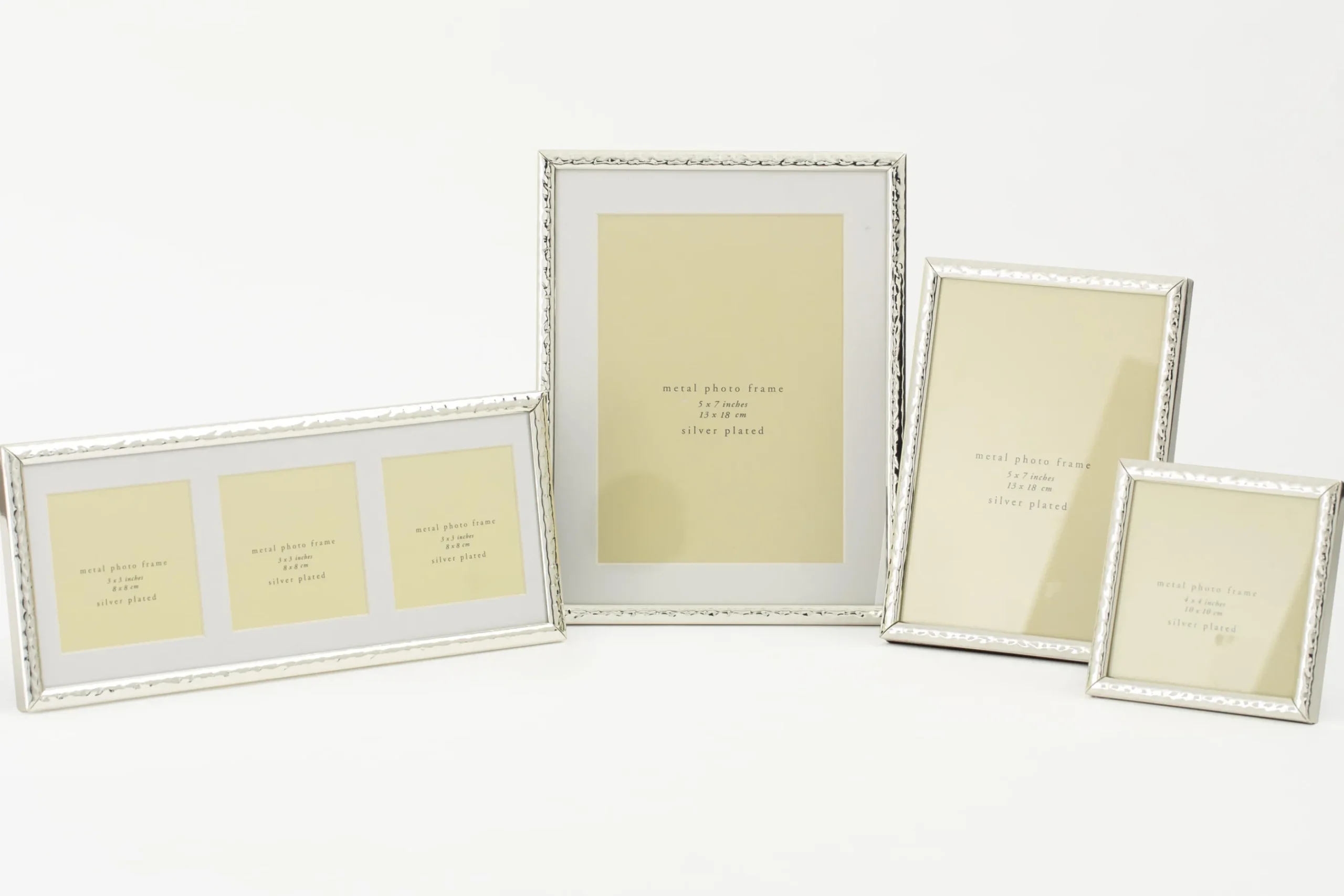 Flamant Millet, Cadre Photo, Plaque Argent, 8X8, Modele 2 New