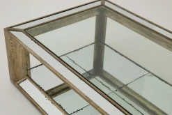 Flamant Mitchell, Table Basse, Rectangulaire, Verre Miroir Et Bois, 160X80 Online