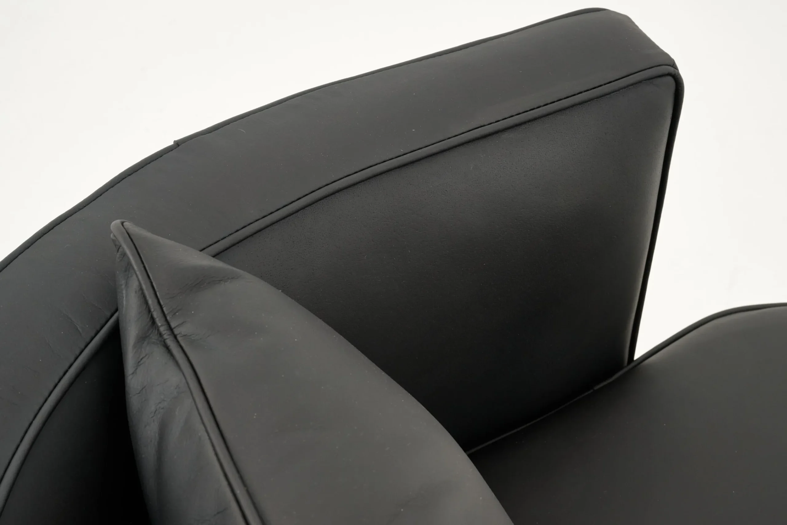 Flamant Nelia, Fauteuil, Cuir Noir, Rotatif Outlet