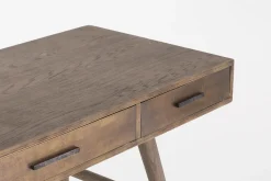 Flamant Nontemar, Bureau, Bois Et Laiton