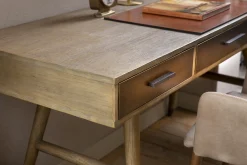 Flamant Nontemar, Bureau, Bois Et Laiton