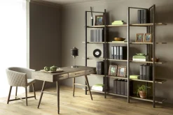 Flamant Nontemar, Bureau, Bois Et Laiton