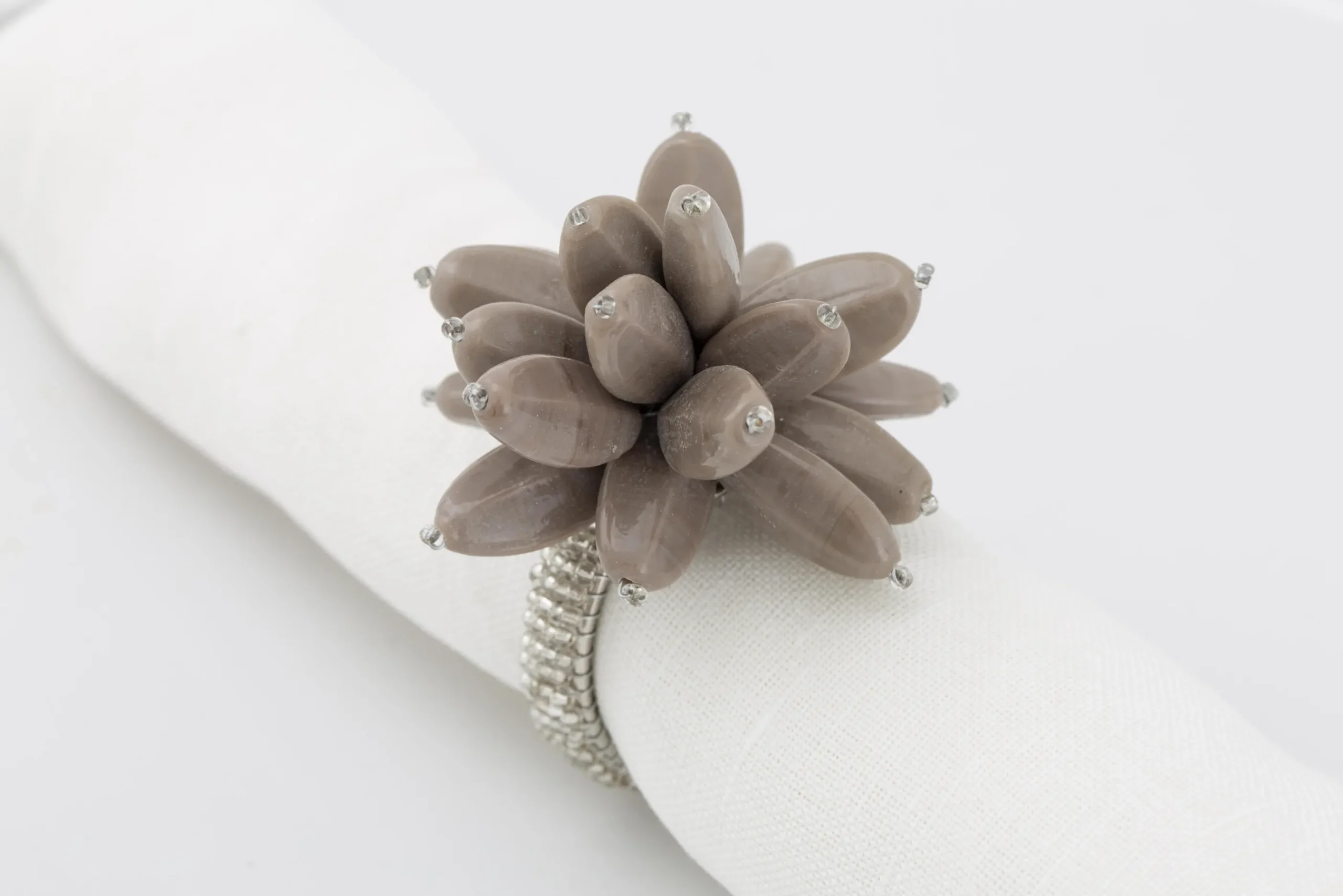 Flamant Otis, Rond De Serviette, Perles New