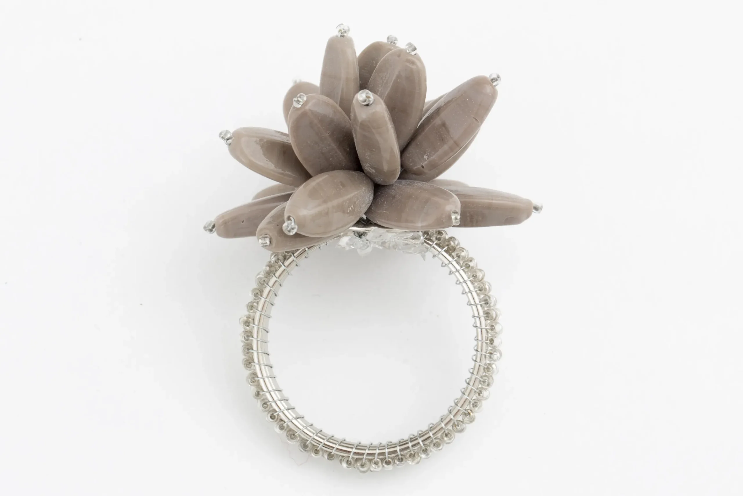 Flamant Otis, Rond De Serviette, Perles New