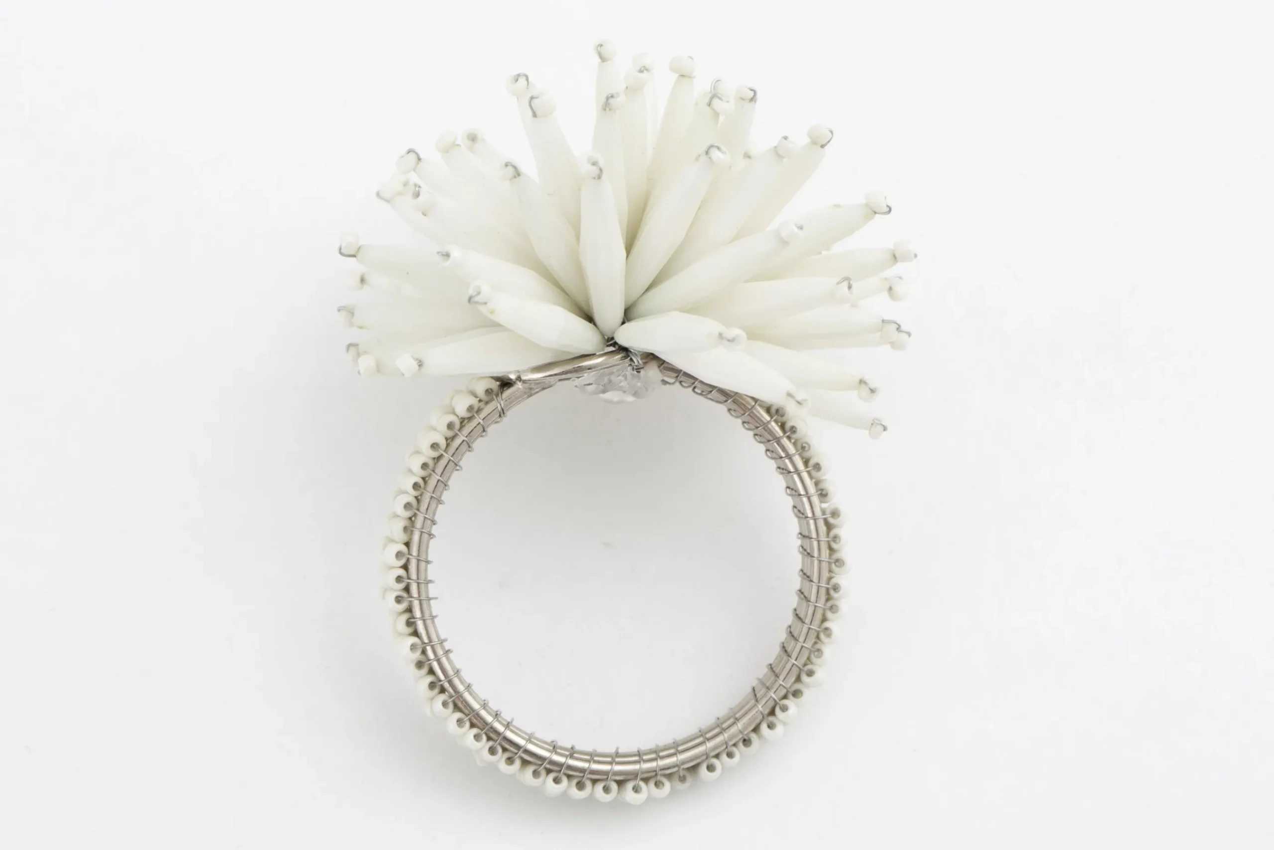 Flamant Parton, Rond De Serviette, Perles Sale