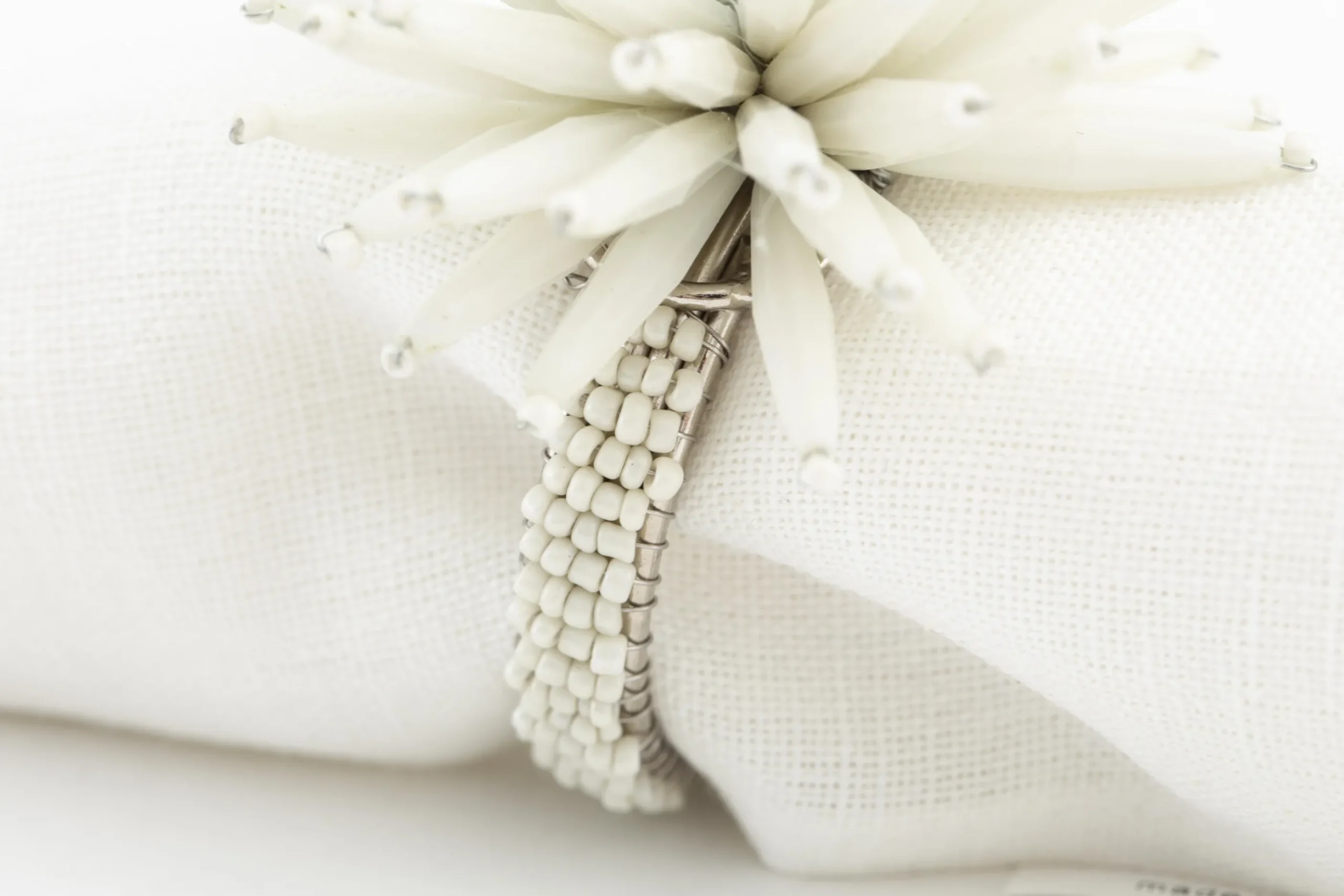 Flamant Parton, Rond De Serviette, Perles Sale