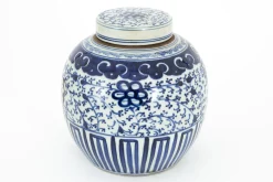 Flamant Redding, Potiche, Bleu/Blanc Hot