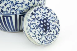 Flamant Redding, Potiche, Bleu/Blanc Hot