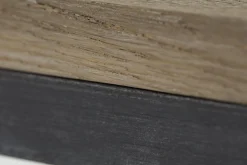 Flamant Rendus, Table De Bistrot, Chene Patine Et Fer, 80 Cm Outlet